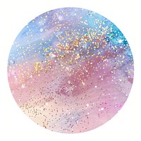 Dreamy pastel galaxy with sparkles