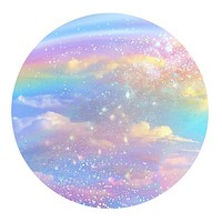 Dreamy pastel cosmic sky