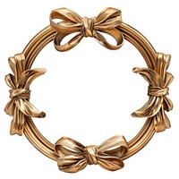 Elegant gold circular frame