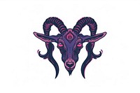 Mystical goat head illustration