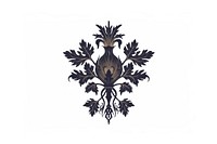 Intricate floral dark symmetrical design