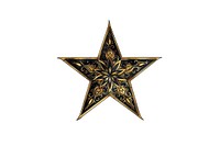 Intricate golden star design