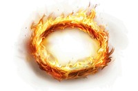 Fiery ring of flames