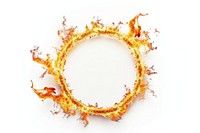 Fiery circular frame design