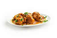 Spicy chicken curry with cilantro