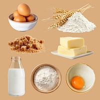 Baking ingredient element set