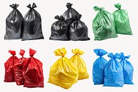 garbage bag design element set