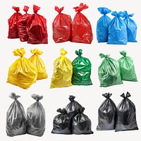 garbage bag design element set