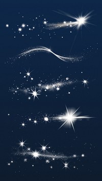 Stars and sparkle light element set