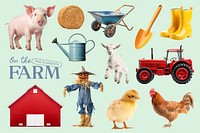 Farm design element set