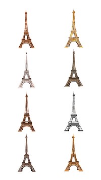 Eiffel Tower design element set