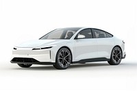 Sleek modern electric luxury sedan