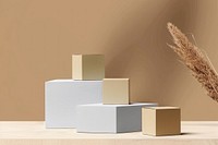 Minimalist packaging boxes display