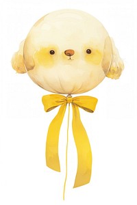 Cute dog balloon illustration