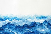 Abstract watercolor ocean waves