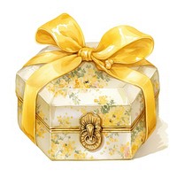 Elegant floral gift box illustration