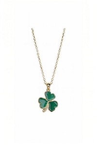 Elegant four-leaf clover necklace