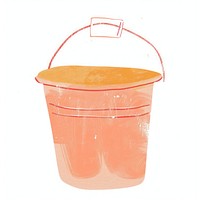 Colorful illustrated bucket image