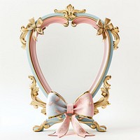 Elegant heart-shaped ornate mirror