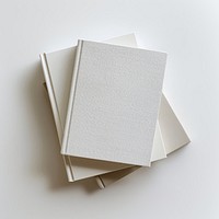 Elegant blank hardcover books stack