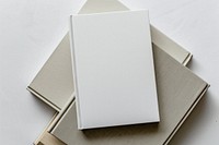 Minimalist blank hardcover books