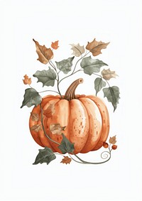 An Autumn pumpkin vegetable produce plant.