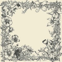 Elegant floral frame illustration