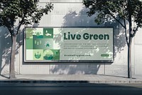 Urban billboard mockup psd