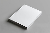 Blank white book cover template