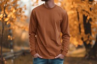 Autumn long-sleeve mockup psd