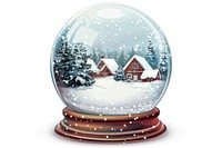 Winter snow globe illustration