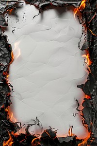 Burnt paper with fiery edges