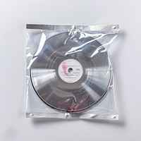 Vinyl record in sealed packaging