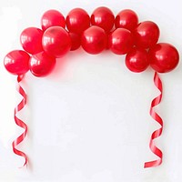 Red balloon arch decoration