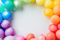 Colorful balloons background frame