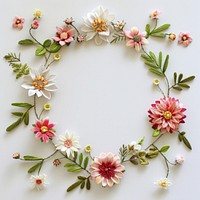 Delicate floral wreath design