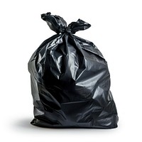 Black plastic garbage bag