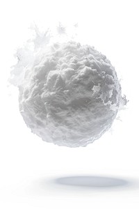 Floating fluffy white sphere cloud