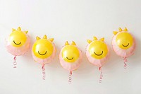 Smiling sun balloons decoration