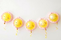 Cheerful smiley face balloons