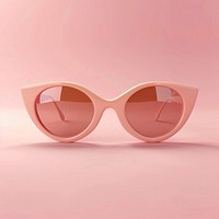 Stylish pink cat-eye sunglasses