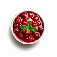 Fresh cranberry sauce bowl