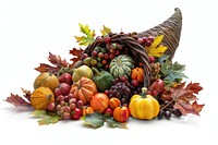 Cornucopia autumn harvest display