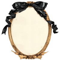 Elegant vintage frame with bow