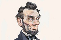 Historic figure portrait illustration