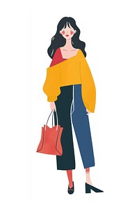 Stylish woman fashion illustration