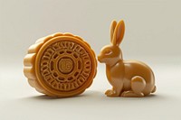 Traditional mooncake rabbit figurine