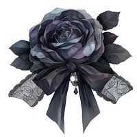 Elegant dark rose illustration