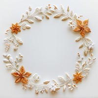 Elegant autumn floral wreath design