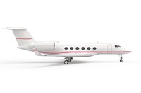 Luxury private jet side view